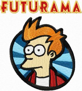 Phillip J. Fry embroidery design