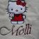 Hello Kitty good day design embroidered