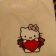 Hello Kitty embroidery design on t-shirt