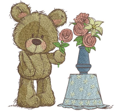 Rose for you machine embroidery design