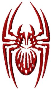 Spider embroidery design