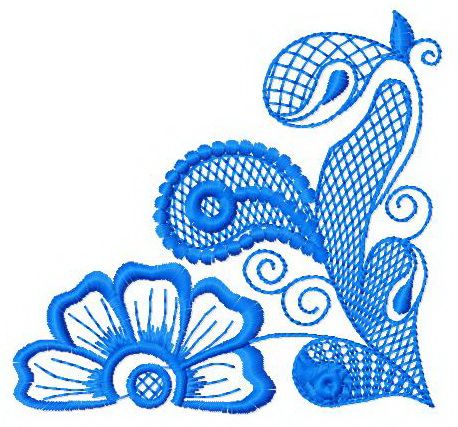Flower lace 9 machine embroidery design