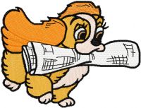 Lady 3 embroidery design