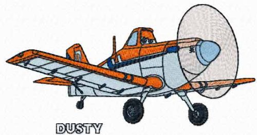 Dusty Planes machine embroidery design