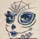 woman skull makeup embroidery design