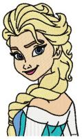 Wonderful Elsa embroidery design