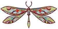 Mosaic dragonfly 2 embroidery design