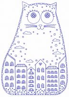 Home is where my cat is 2 embroidery design