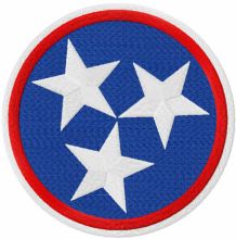 Tennessee Tristar embroidery design