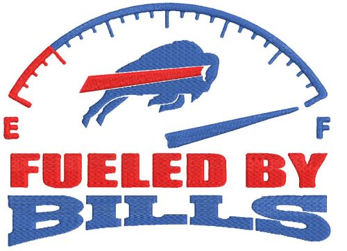 Fueled by bills embroidery design