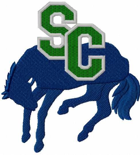 Swift Current Broncos logo embroidery design 3