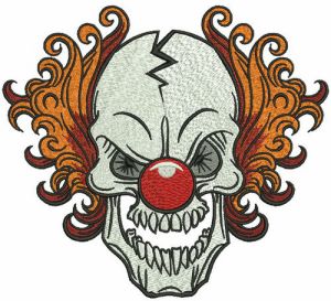 Killer Clown embroidery design