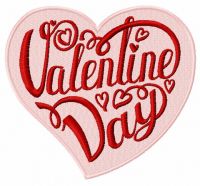 Valentine Day embroidery design