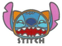 Stitch the bat embroidery design