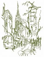 New York 2 embroidery design