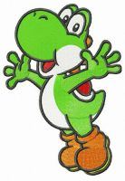 Happy Yoshi embroidery design