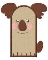 Koala glove embroidery design