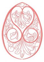 Easter egg 2 embroidery design