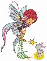 Kind fairy embroidery design