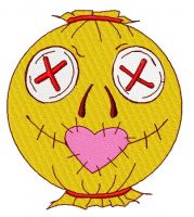 Scarecrow in love 2 embroidery design