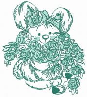 To a special girl 3 embroidery design