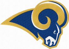 St. Louis Rams logo 1 embroidery design