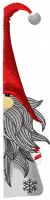 Hiding Christmas dwarf embroidery design
