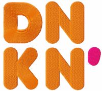 DNKN logo embroidery design