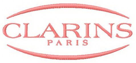 Clarins logo machine embroidery design