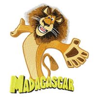 Lion Alex embroidery design