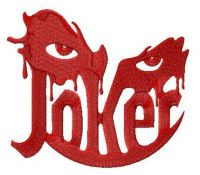 Joker's eyes embroidery design