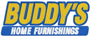 Buddy's home furnishing logo embroidery design