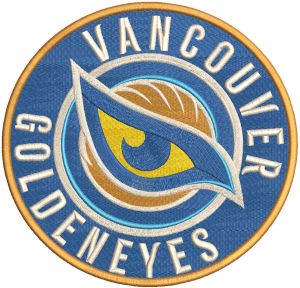 Vancouver Goldeneyes logo embroidery design