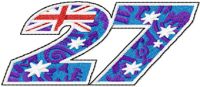 Casey Stoner 27 logo embroidery design