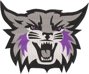 Weber State Wildcats logo embroidery design