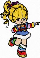 Rainbow Brite embroidery design