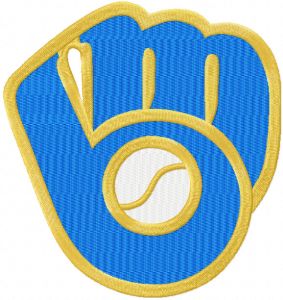Milwaukee Brewers Partial Logo embroidery design