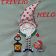 Christmas gnome prepare to holiday embroidery design