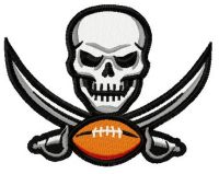 Tampa Bay Buccaneers logo 2 embroidery design