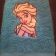 Elsa design on towel embroidered
