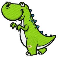 Dinosaur sneaks embroidery design