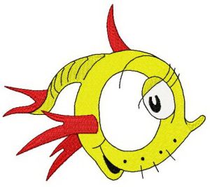 Dr. Seuss alphabet letter O embroidery design