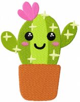 Cactus girl free embroidery design