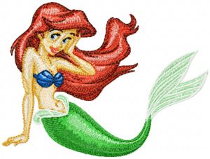 Ariel embroidery design