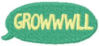 Growwwll embroidery design
