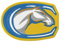 UC Davis Aggies logo embroidery design