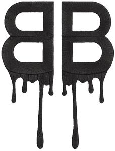 Balenciaga crying logo embroidery design