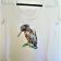 Summer shirt with bird sketch design