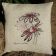 Chamomiles free embroidery design on pillowcase