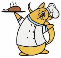 Cat chef 7 embroidery design